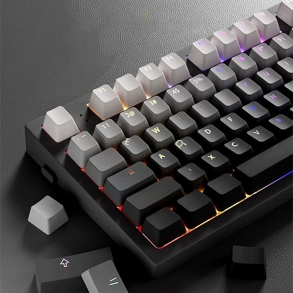 Purple-White Keycaps