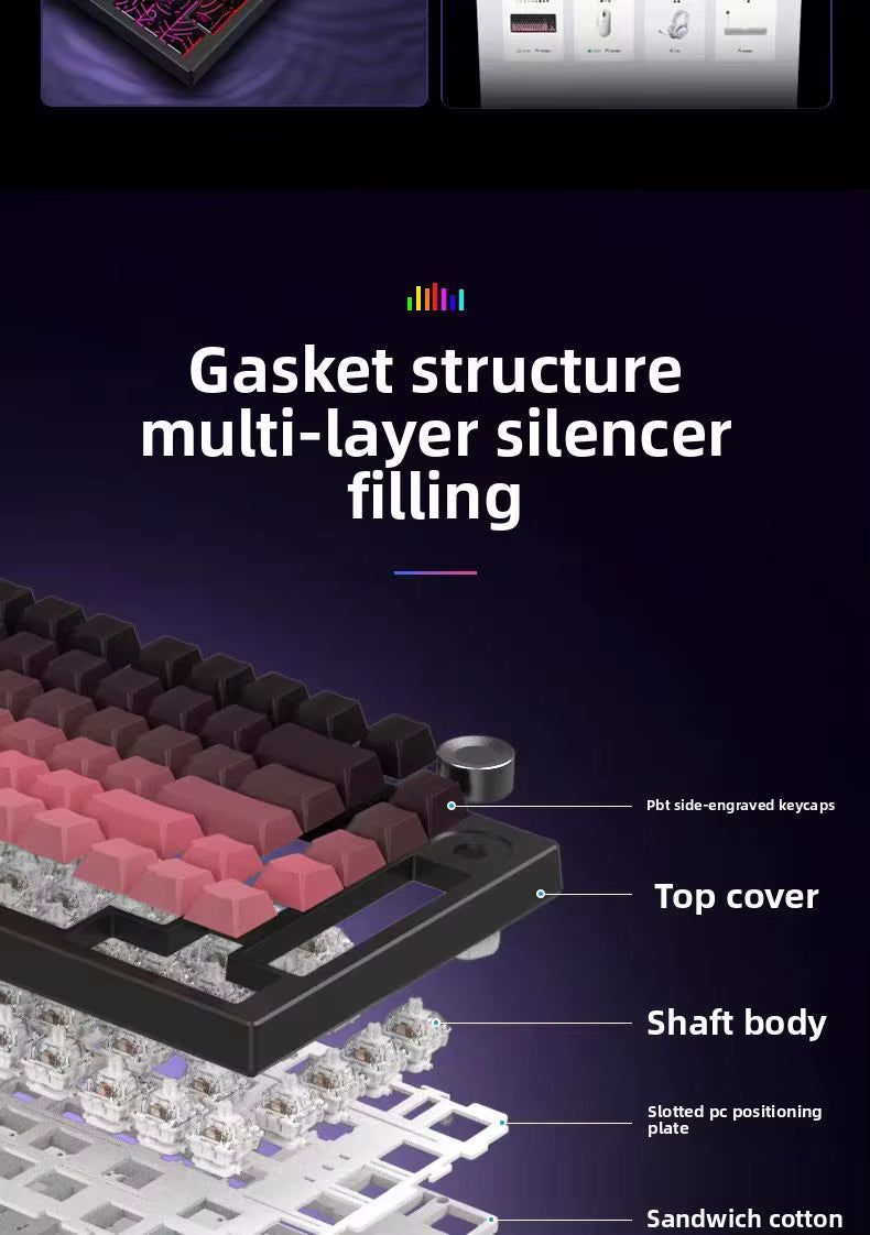 GearNas K81 Mechanical Keyboard - Hot-swappable