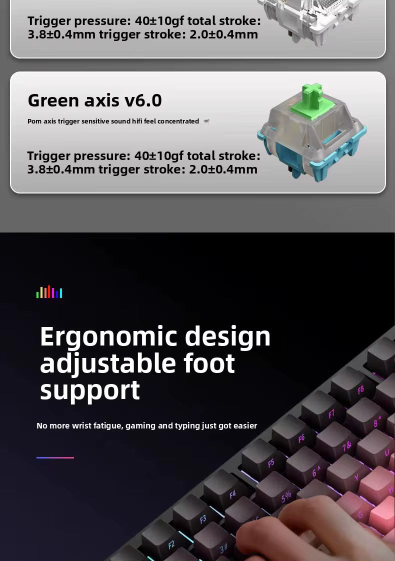 GearNas K81 Mechanical Keyboard - Hot-swappable
