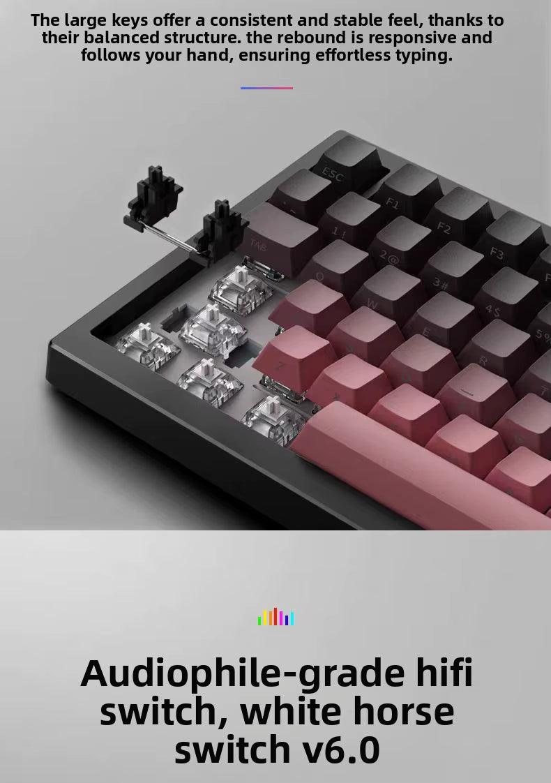 GearNas K81 Mechanical Keyboard - Hot-swappable